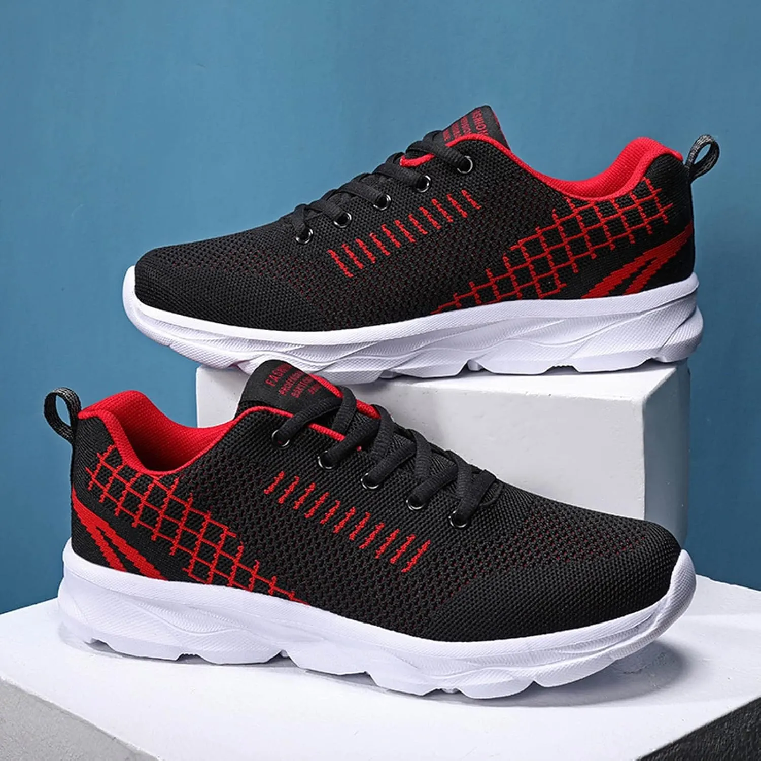 Women's Walking Sock Shoes Elastic Knit Lightweight Mens Dress Shoes Workout Black Casual Shoes Waterproof Sneakers Slip On Tennis Shoe Cross Trainer Shoe