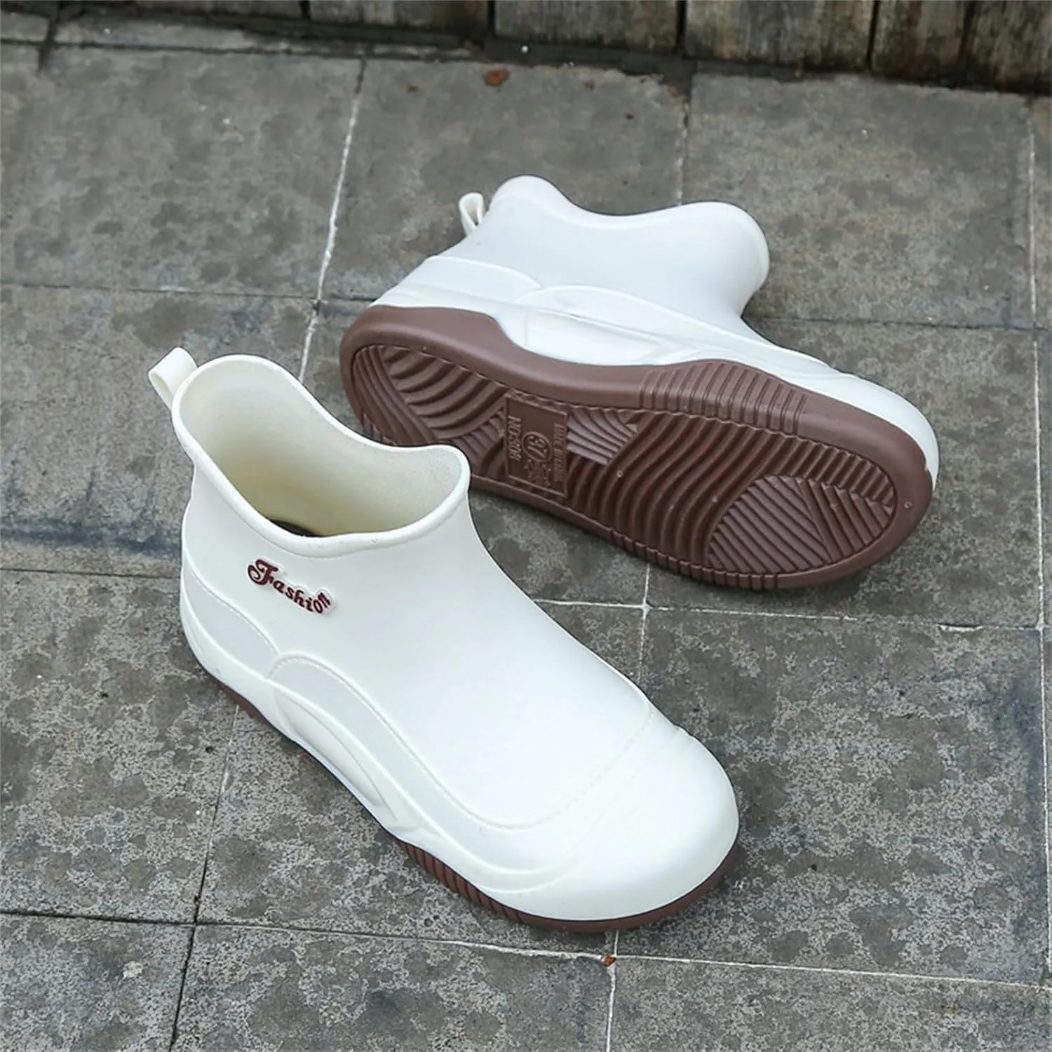 Women's Waterproof Rubber Rain Boots Non-slip Rain Boots Garden Shoes Lightweight Ankle Boots Outdoor Work Boots