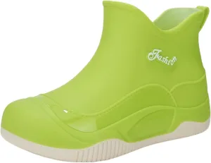 Women's Waterproof Rubber Rain Boots Non-slip Rain Boots Garden Shoes Lightweight Ankle Boots Outdoor Work Boots