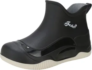 Women's Waterproof Rubber Rain Boots Non-slip Rain Boots Garden Shoes Lightweight Ankle Boots Outdoor Work Boots