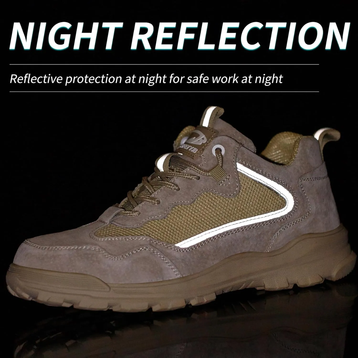 Work Boots for Men Lightweight Steel Toe Boots Comfortable High Top Safety Shoes Steel Toe Shoes for Men Indestructible Construction Boots for Men Work Shoes
