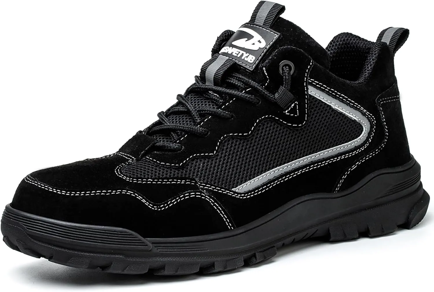 Work Boots for Men Lightweight Steel Toe Boots Comfortable High Top Safety Shoes Steel Toe Shoes for Men Indestructible Construction Boots for Men Work Shoes