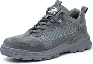 Work Boots for Men Lightweight Steel Toe Boots Comfortable High Top Safety Shoes Steel Toe Shoes for Men Indestructible Construction Boots for Men Work Shoes