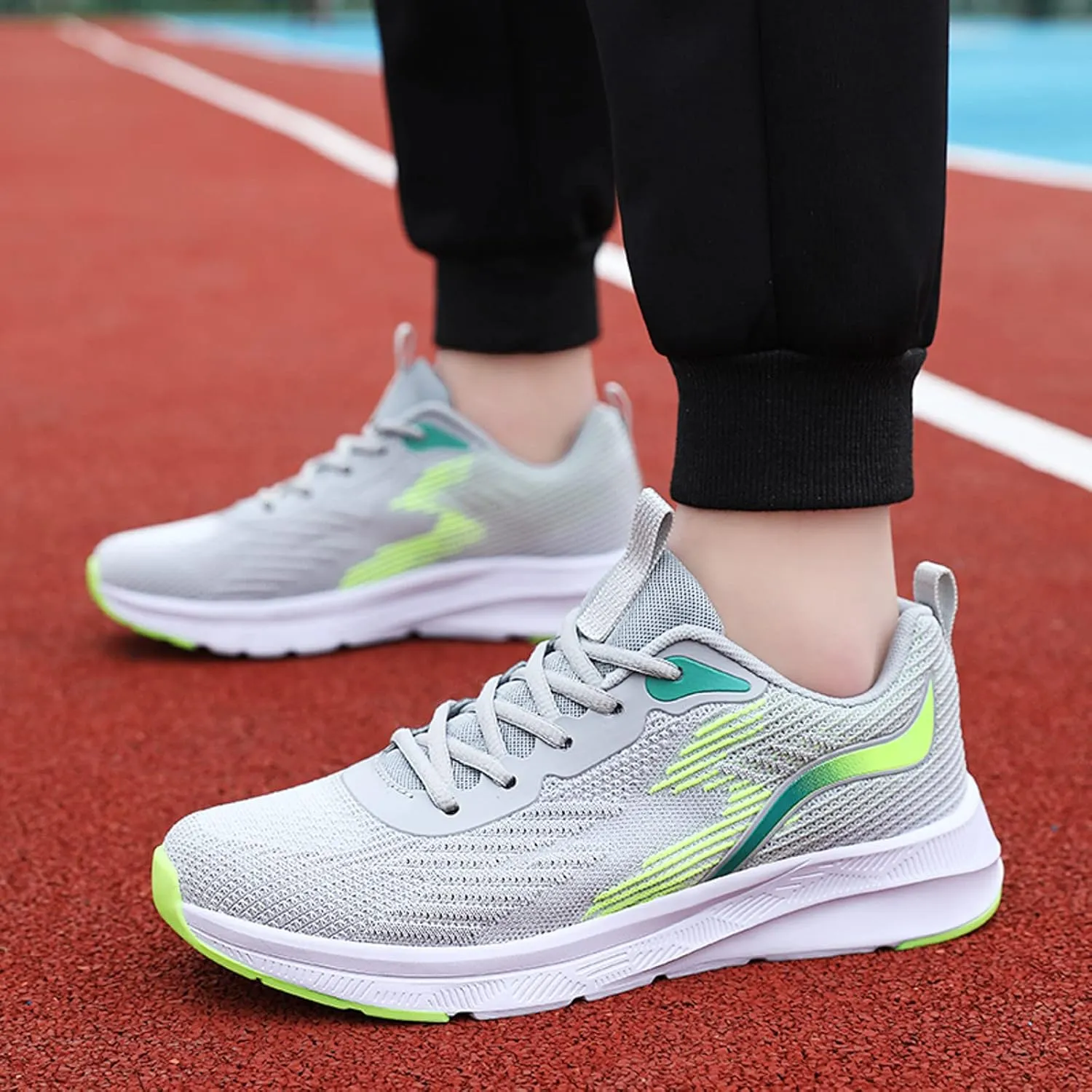 Workout Athletic Sport Shoes for Men Breathable Mesh Sneakers Comfortable Thick Bottom Non Slip Classic Sneaker